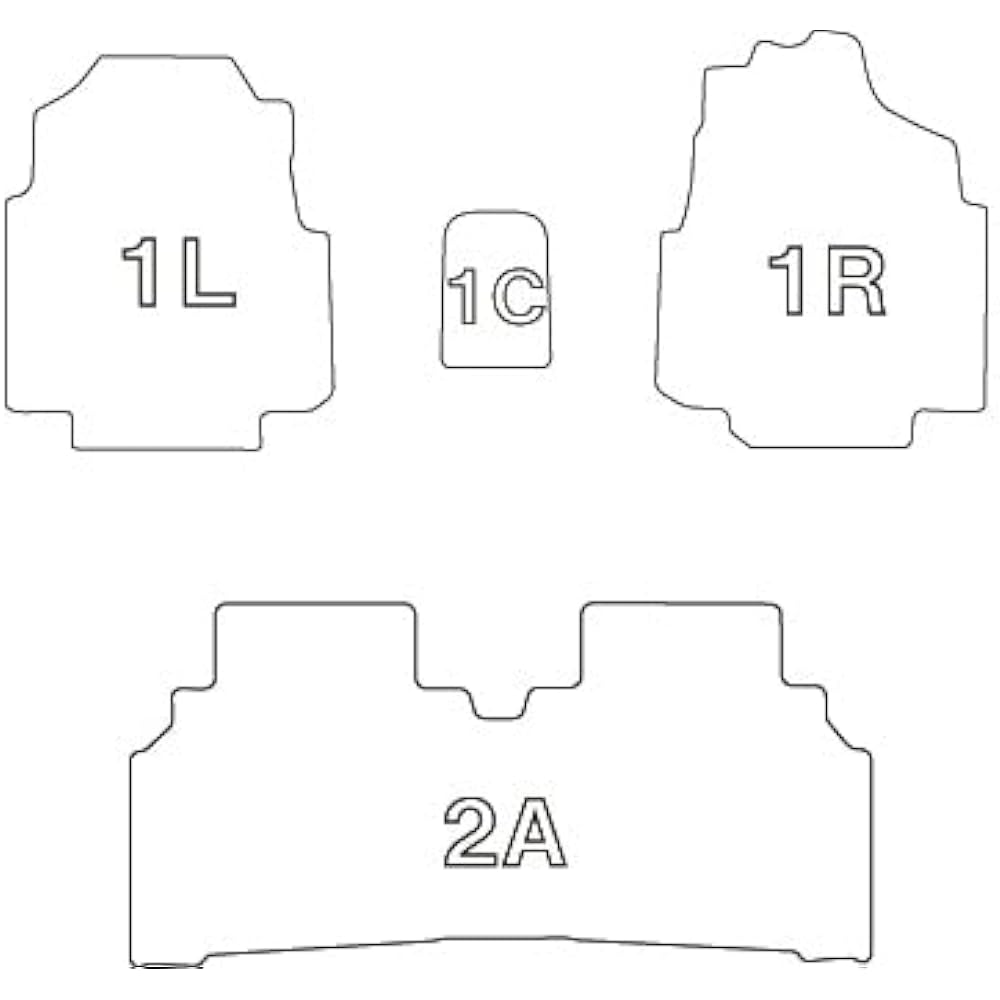 Clazzio Floor Mat 3D Type Set for 1 Wagon R Smile R3/9~ NEW Rubber Type Black ES-6046 [5EESB6046K]