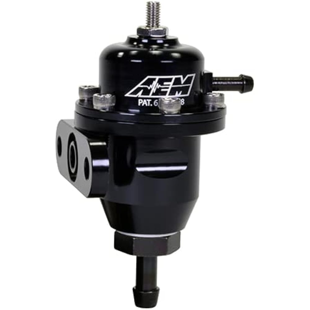 AEM 25-300BK Black Large-capacity Adjustable fuel pressure regulator