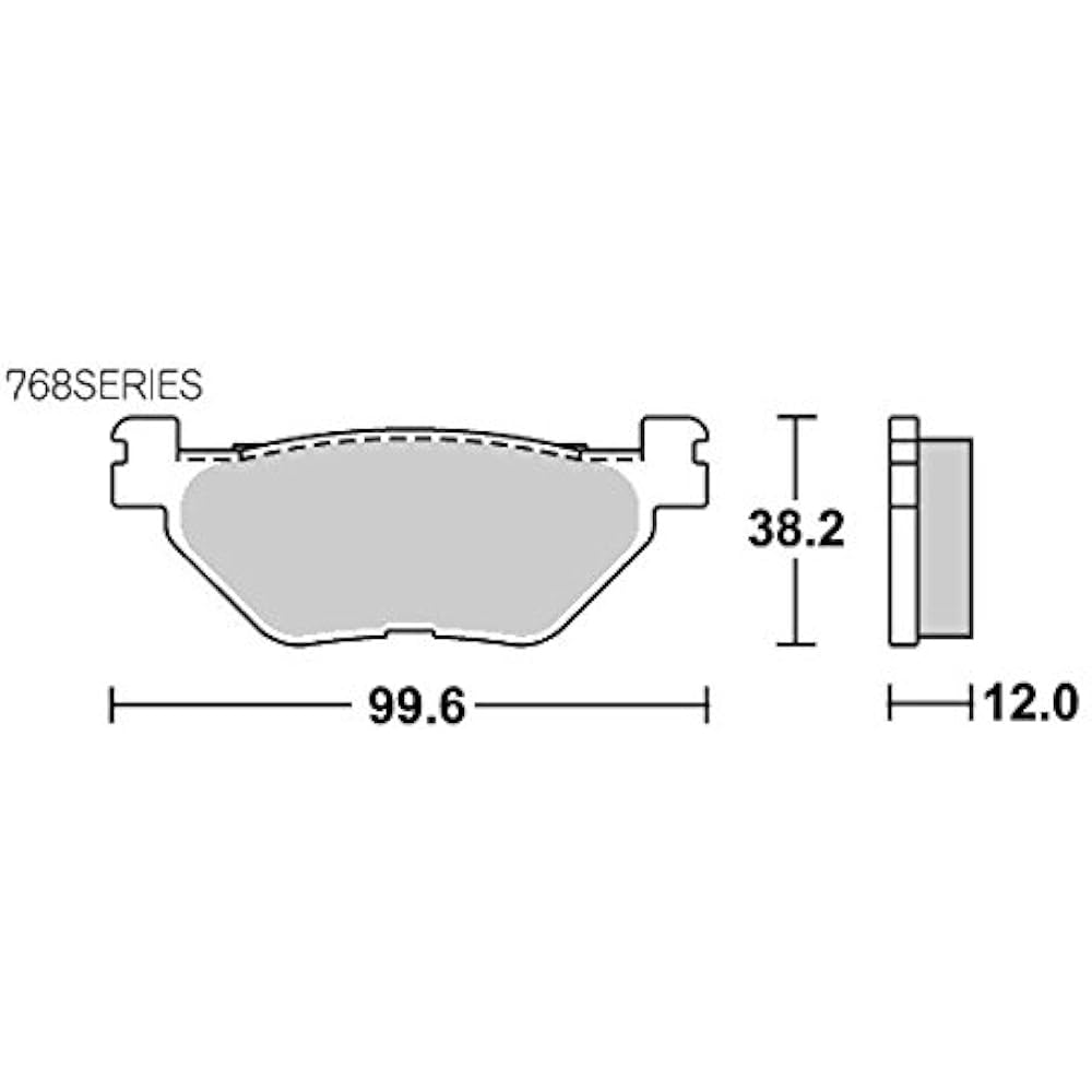 KITACO SBS Brake Pad 768HF Rear Yamaha T-MAX/530 etc. 777-0768000