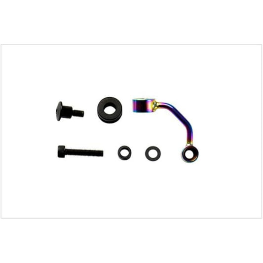 PLOT Oil Tank Stay, Brake Side, Titanium Color, For S50 Tanks