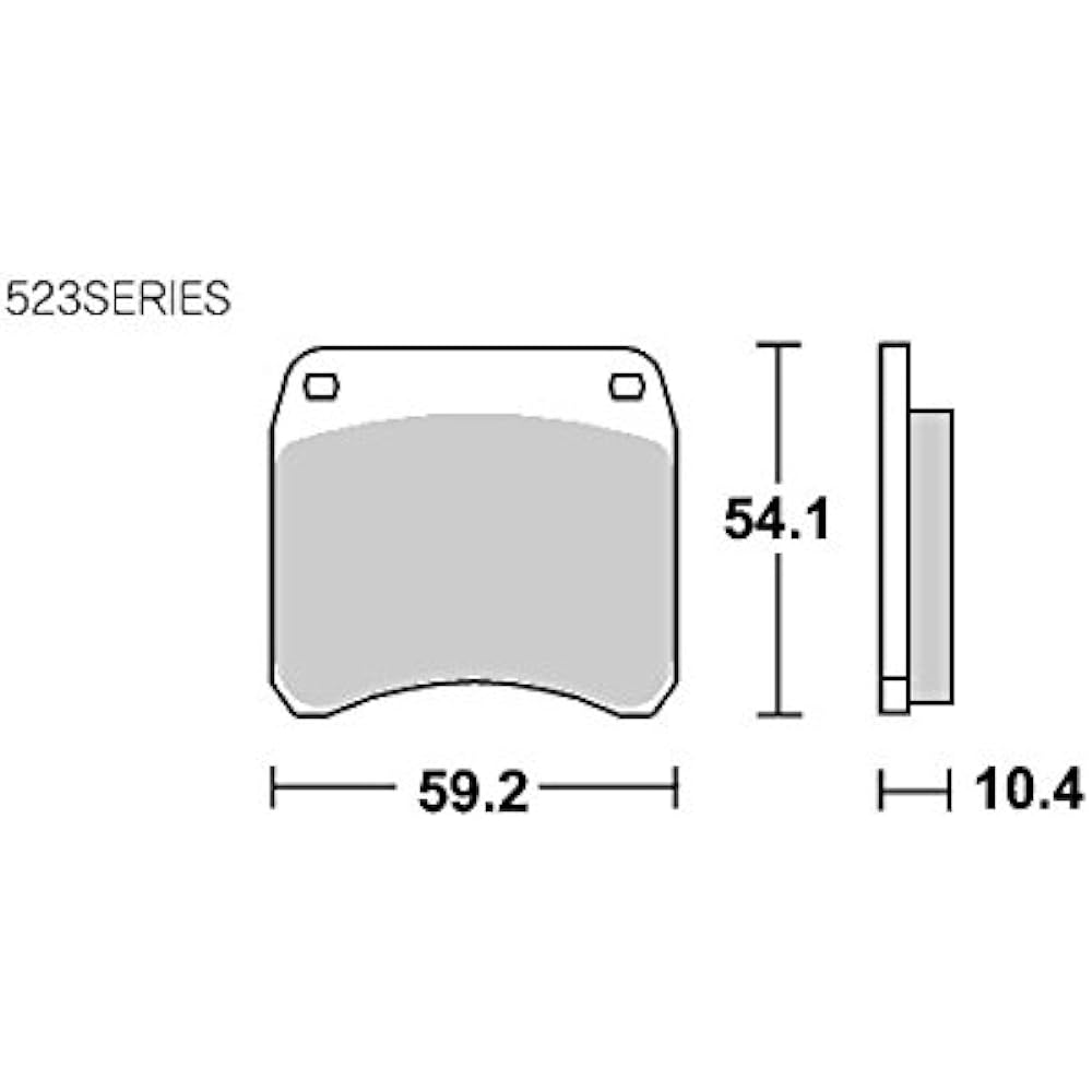 KITACO SBS Brake Pad 523HF Ceramic Ducati Triumph AP Racing etc. 777-0523000