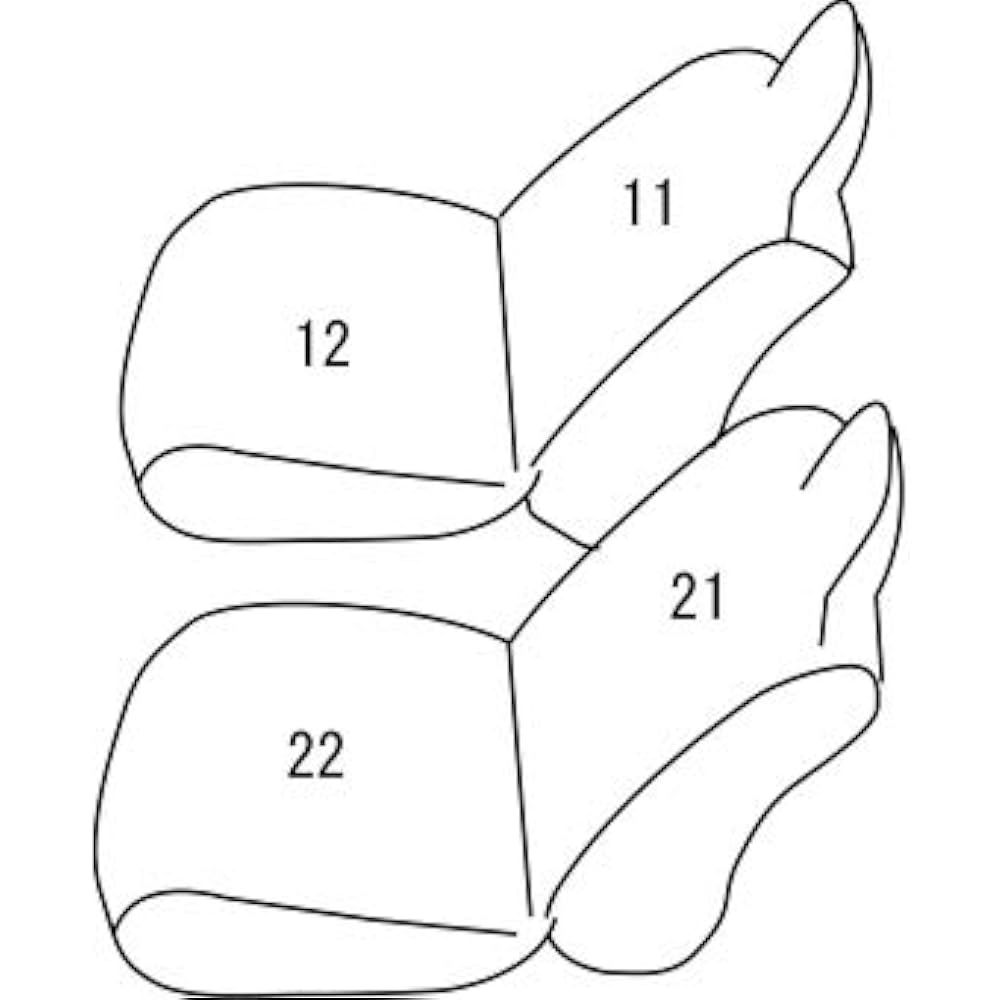 Clazzio Seat Cover Hijet/Sambar Clazzio Strong Leather Quilt Type Black x Red Stitch 1st Row Only ED-4004-[45EDD4004X011KA]