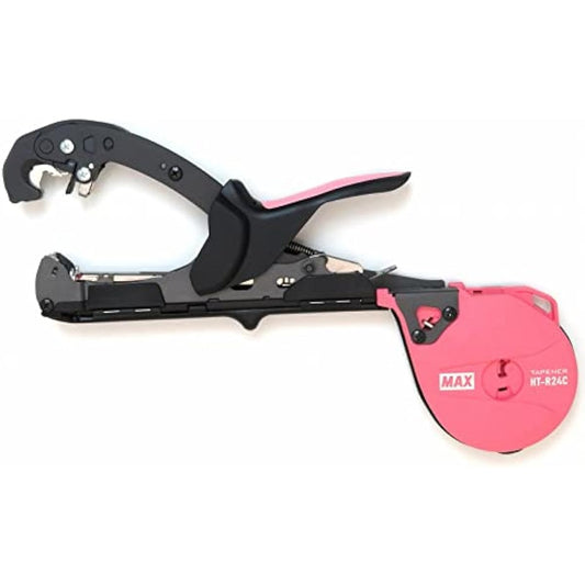 Max Gardening Attractive Binding Machine Raku Raku Tapener Slim Type HT-R24C Gardening Attractive Binding New Product Pink