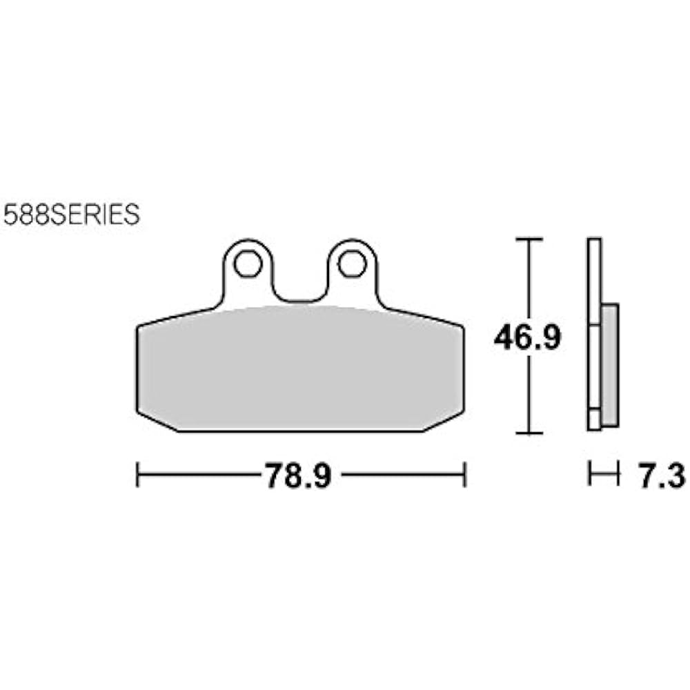 KITACO SBS Brake Pad 588HF Ceramic NSR125 Aprilia Cagiva Gilera Motomorini Moto Gucci 777-0588000
