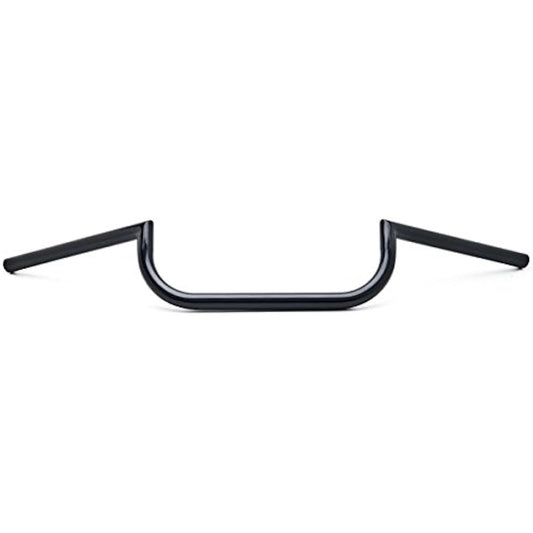 Krator Motorcycle Handlebar 7/8 Inch Black Steel Cafe Racer Clubman Style Bobber Custom