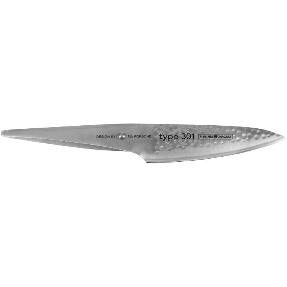 Porsche Design Hammer Knife Blade Length 142mm Hammered Pattern Type 301 Small Chef Knife Stylish Chroma P-04 HM Chroma Cook 142 mm hammered Designed By F.A. Porsche