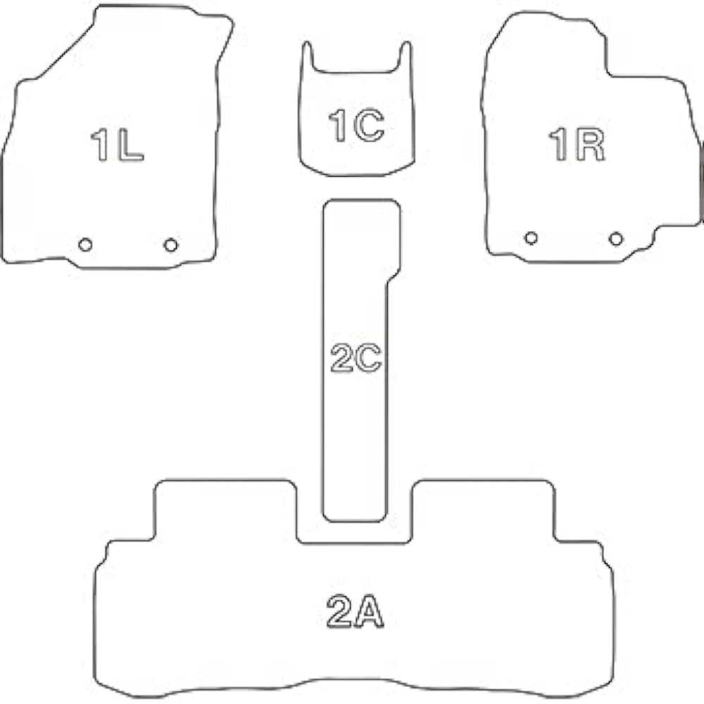 Clazzio Floor Mat 3D Type Set for 1 Crosby H29(2017)/12~ NEW Rubber Type Black ES-6070 [5EESB6070K]