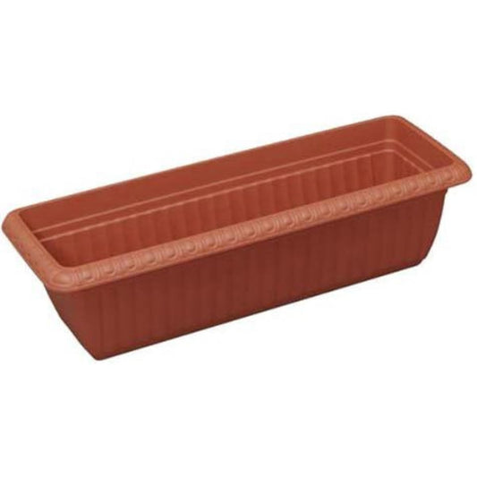 Iris Ohyama Relief Planter [Set of 20] Terracotta Brown