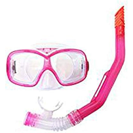 YASUDA Children's Mask/Snorkel Set with Drain Valve Pink YD-543
