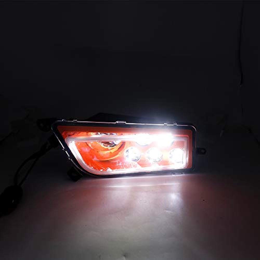 SOYAVISION 2015-2017 Polaris RZR 900 S RZR XP 1000 Turbo Orange UTV ATV LED Headlight Amber Halo Angel Equipment