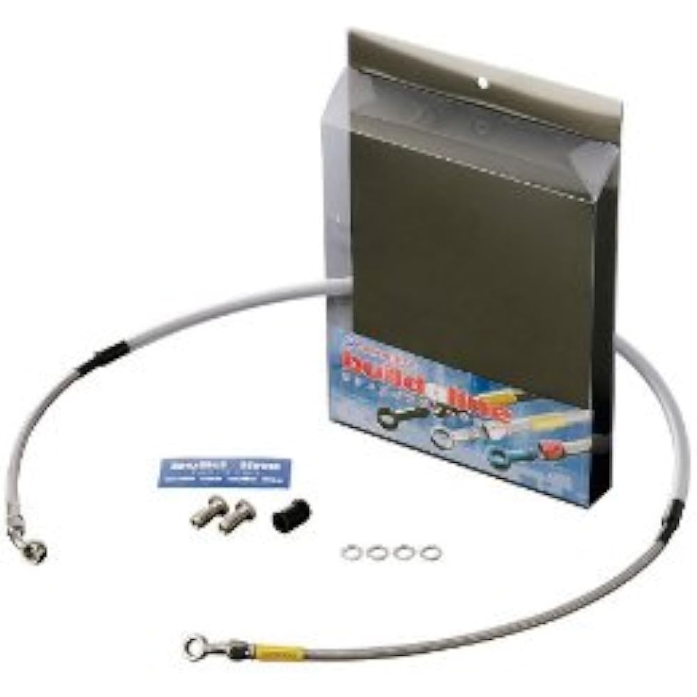 Build A Line Front Brake Hose Stainless Steel Fitting Clear Hose Direct XLR250R/BAJA[MD20-22](87-94) 20619060