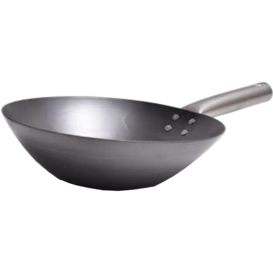 Advanced Door HANAKO+a Hammered Nitrided Deep Frying Pan 30cm Black, Silver