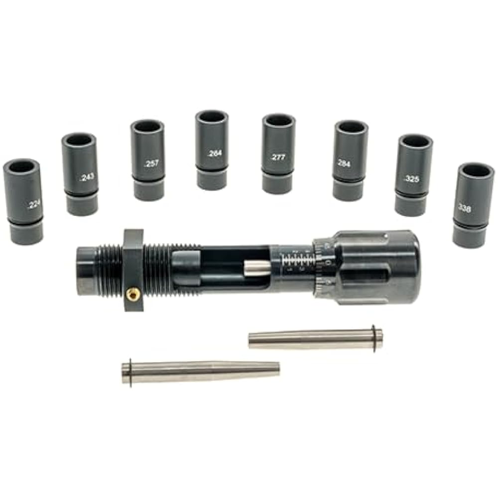 FRANKFORD ARSENAL Universal Bullet Maru Maru Seat Die .224 ~ .338 Black with micrometer stem for caliber and storage case for reloading