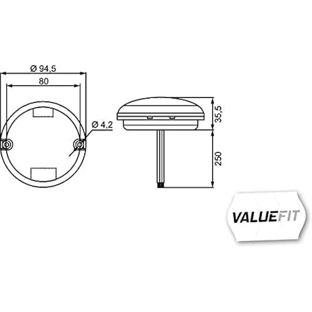 HELLA 2NE 357 028-031 Rear Fog Light - Value Fit - LED - 24/12V