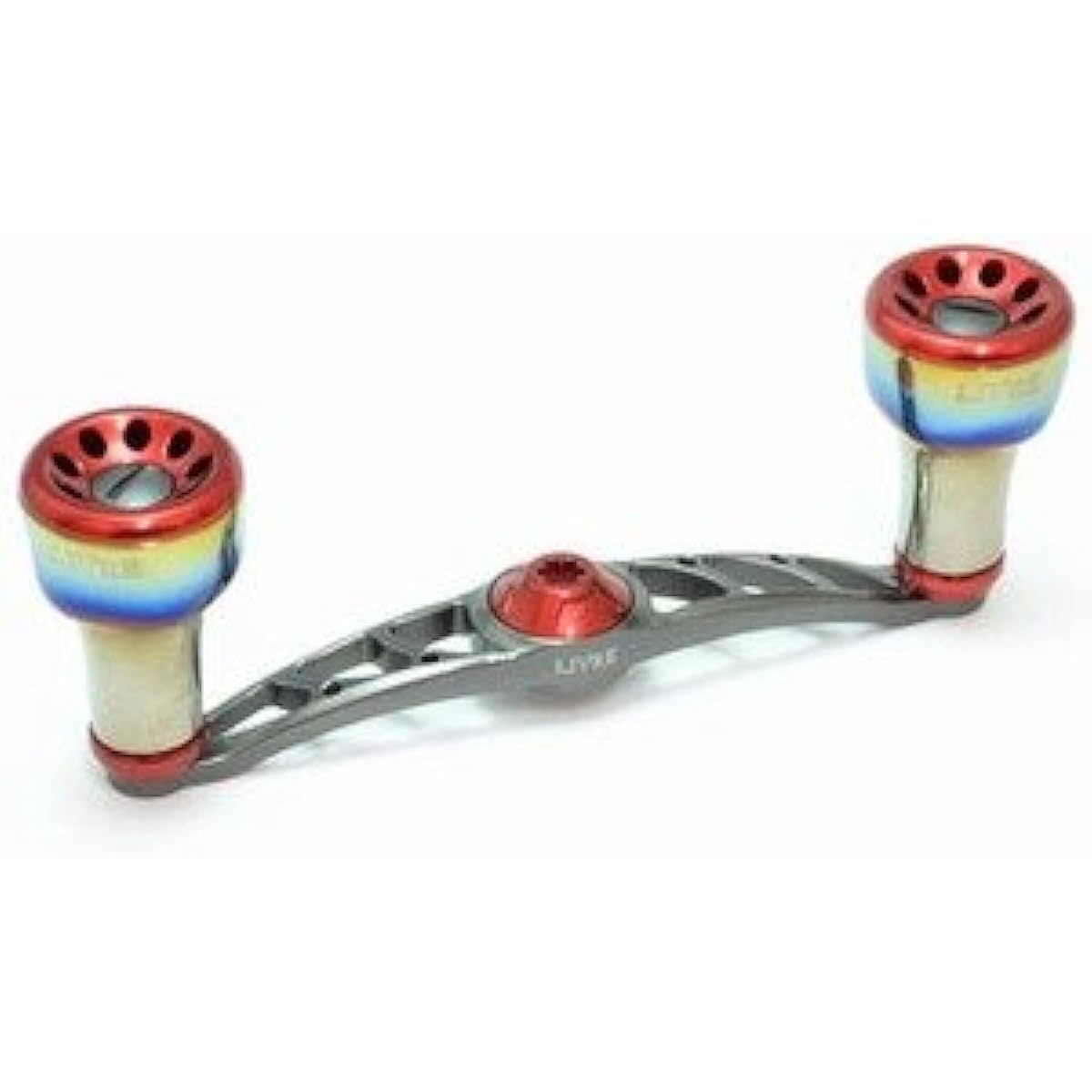 LIVRE Reel FullComp Crank (Right-handed) for Shimano 100 (Gunmetal P + Red G)