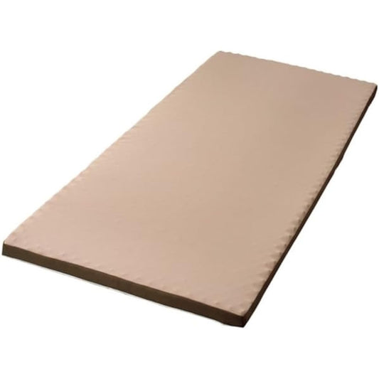 Iris Ohyama Reversible High Resilience ⇔ Low Resilience Mattress 6cm Thickness Single High Density 45D Selectable Firmness Breathable Body Pressure Dispersion Delivered in Compressed Packaging MAKT6-S Brown/Beige