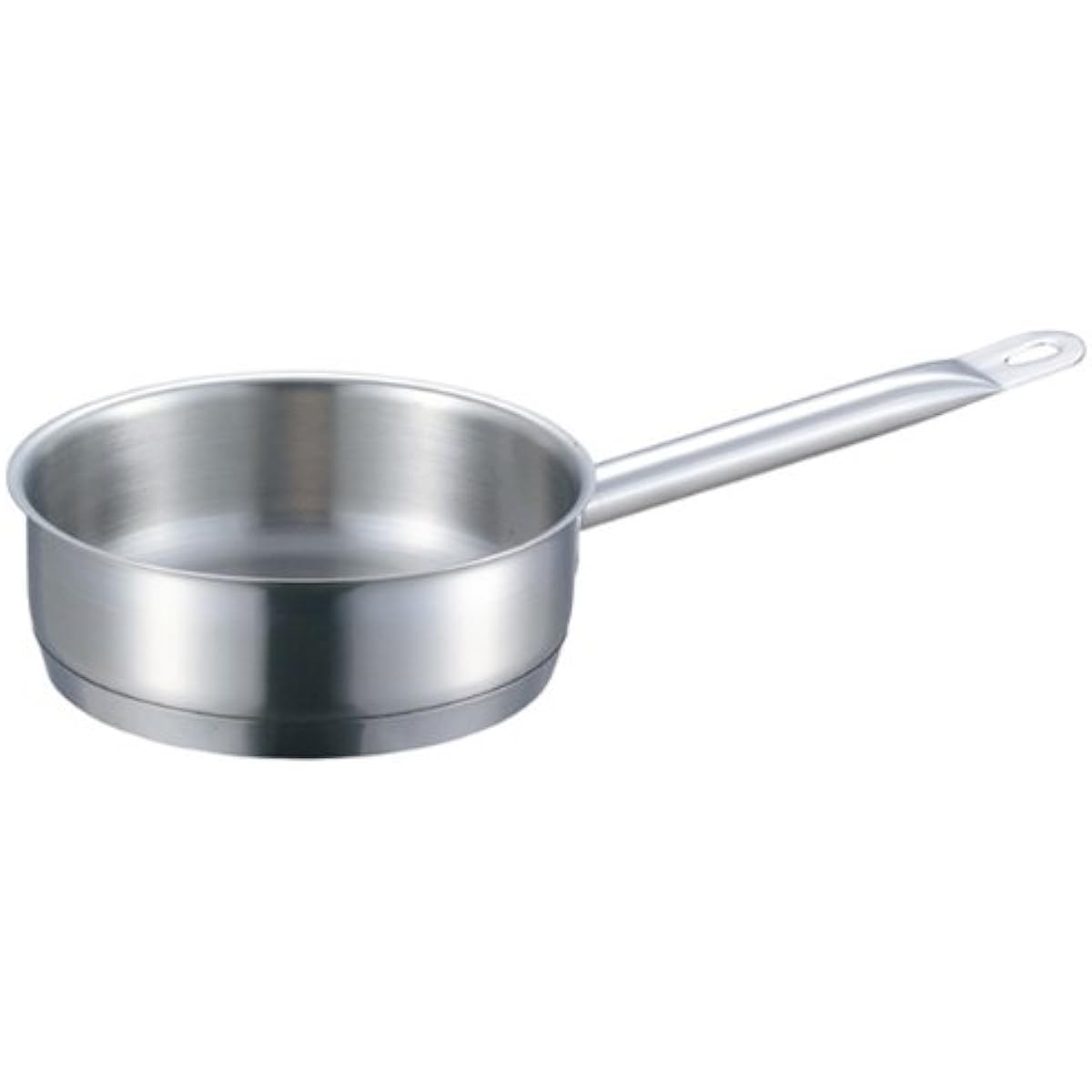 EBM 18-8 Pro Chef IH Shallow One Hand Pot 22cm Without Lid