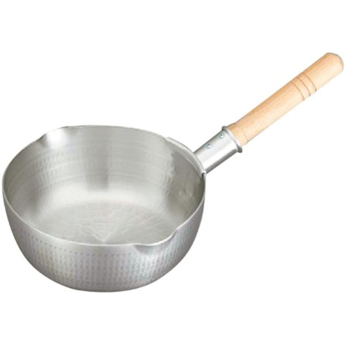 Nakao Aluminum Works Nakao Aluminum Hammered Yatco Snow Flat Pot 24cm