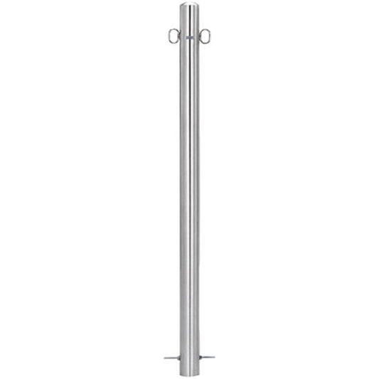 Teikin Barrier Pillar Type Stainless Steel with Hooks on Both Sides S54-A