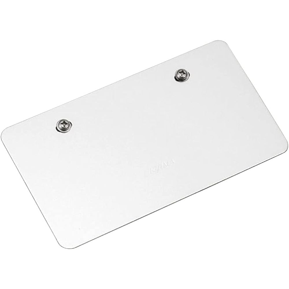 Kijima Motorcycle License Plate Base Compatible with 125cc and above Aluminum Anodized Finish Black 305-2744