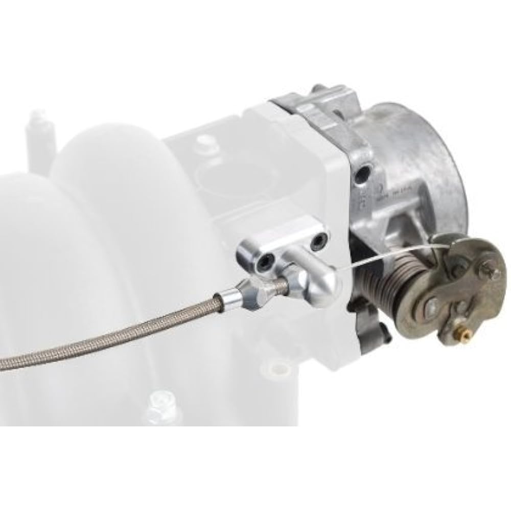 LOKAR TCB-40LS1 LS1 Throttle Cable Bracket GM With 3 inchelin cum for throttle body