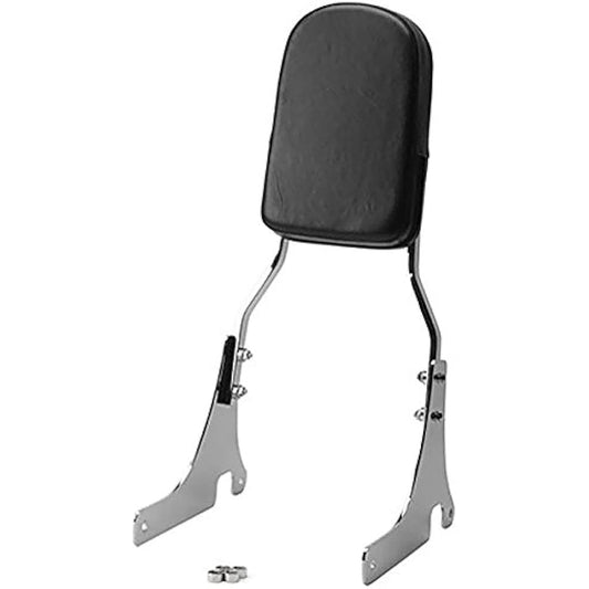 Krator Backrest/Sissy Bar Leather Padded Backrest Seat Compatible with 1996-2005 Kawasaki VN800 Vulcan Classic Chrome Metric Cruisers Motorcycles