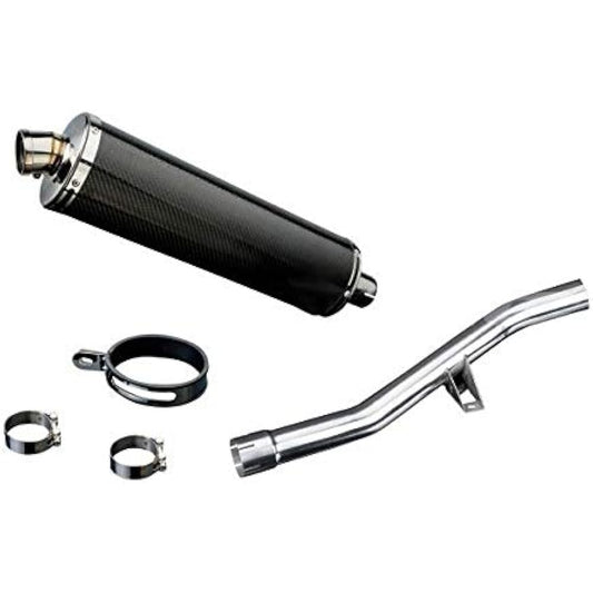 DELKEVIC Slip-on Carbon Oval Muffler KAWASAKI GTR1400 2007-2016 450mm KIT0859