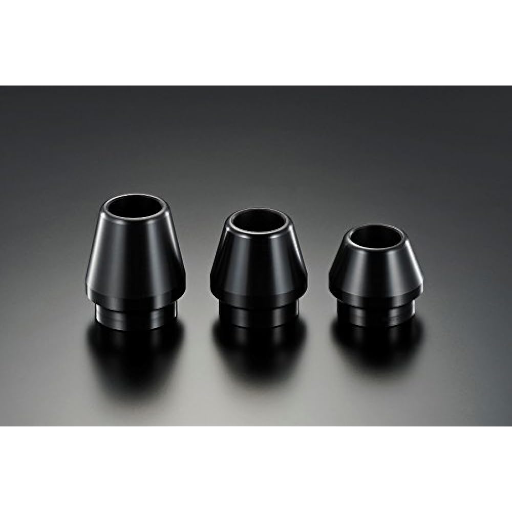 AGRAS Slider Repair Logo Frame (Cone Type) Mounting Hole Diameter: 10mm Total Length: 60mm Outer Diameter: 50mm Duracon: Black 342-00R-P60B