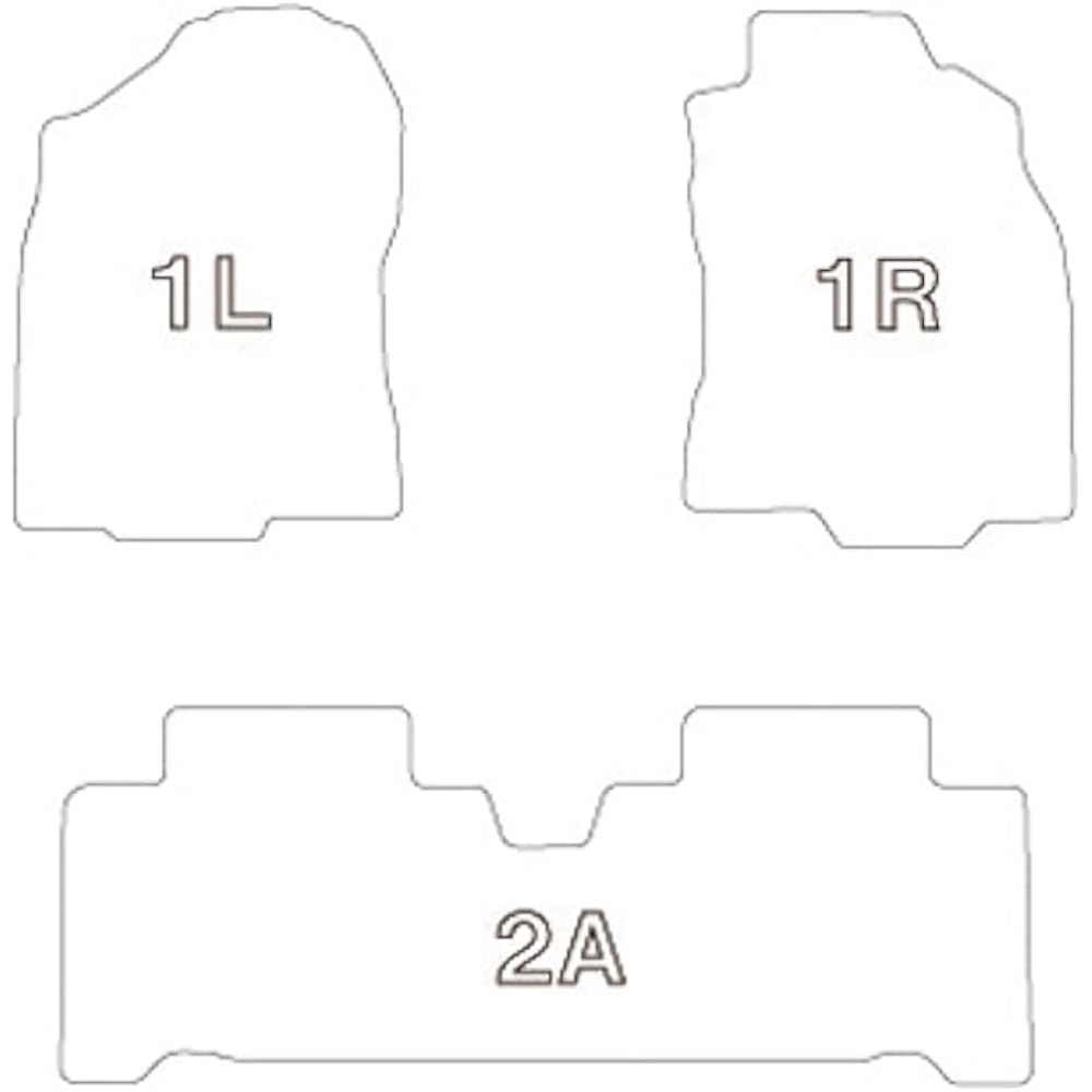 Clazzio Floor Mat 3D Type Set for 1 Harrier/Harrier Hybrid 60 Series After MC H29(2017)/6~R2(2020)/6 NEW Rubber Type Black ET-1151 [5EETB1151K]