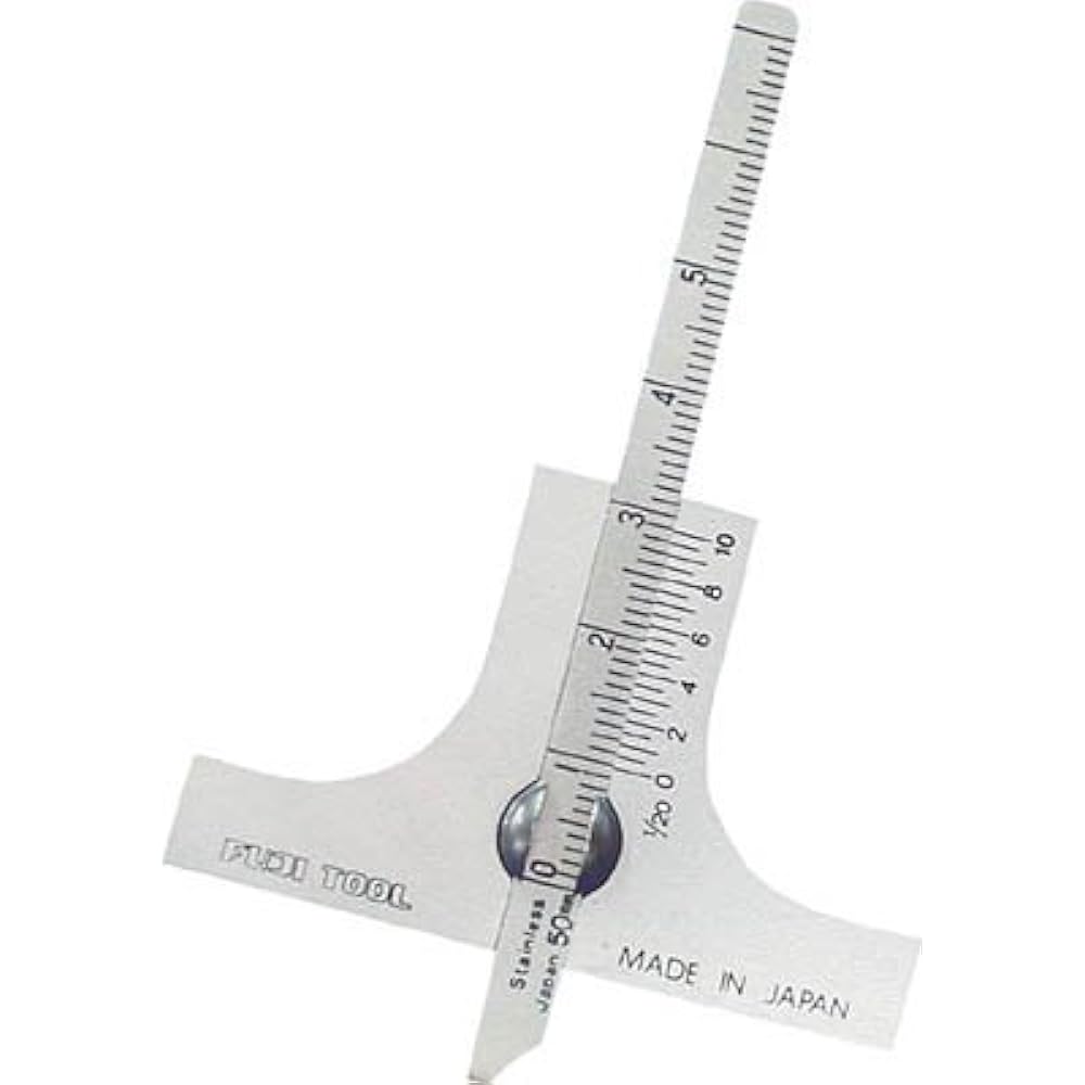 Fuji Mini Depth Gauge Measuring Range 50mm Base Dimensions 58mm 50M