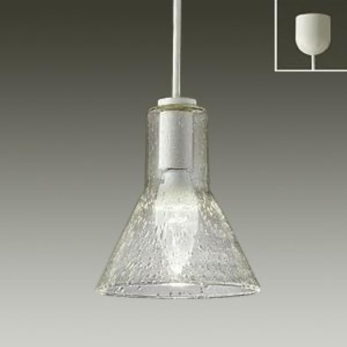 Daiko Denki DAIKO LED small pendant light with lamp, hook ceiling mount type, brightness equivalent to 60W incandescent light, bulb color, white DPN-39347Y
