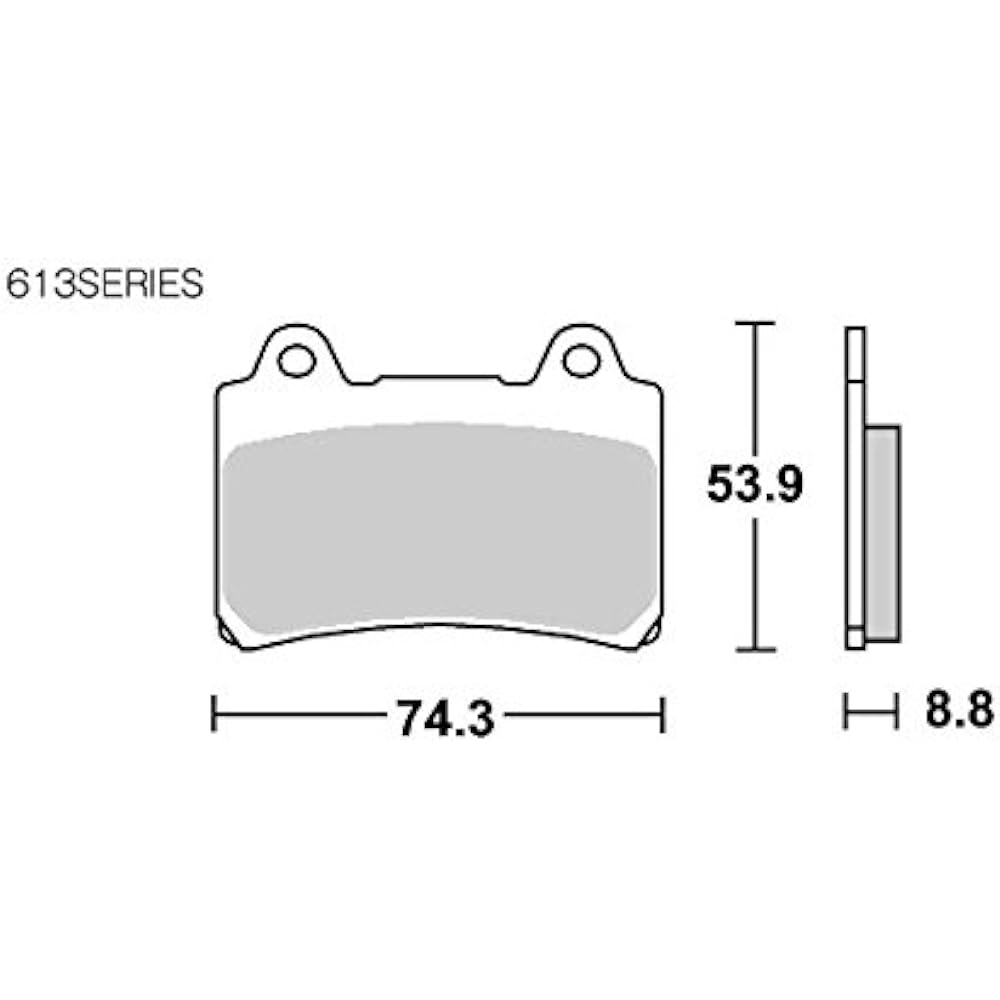 KITACO SBS Brake Pad 613HS Sinter Metal SRX400 TDM850 XJR1200 Royal Star 1300 777-0613020