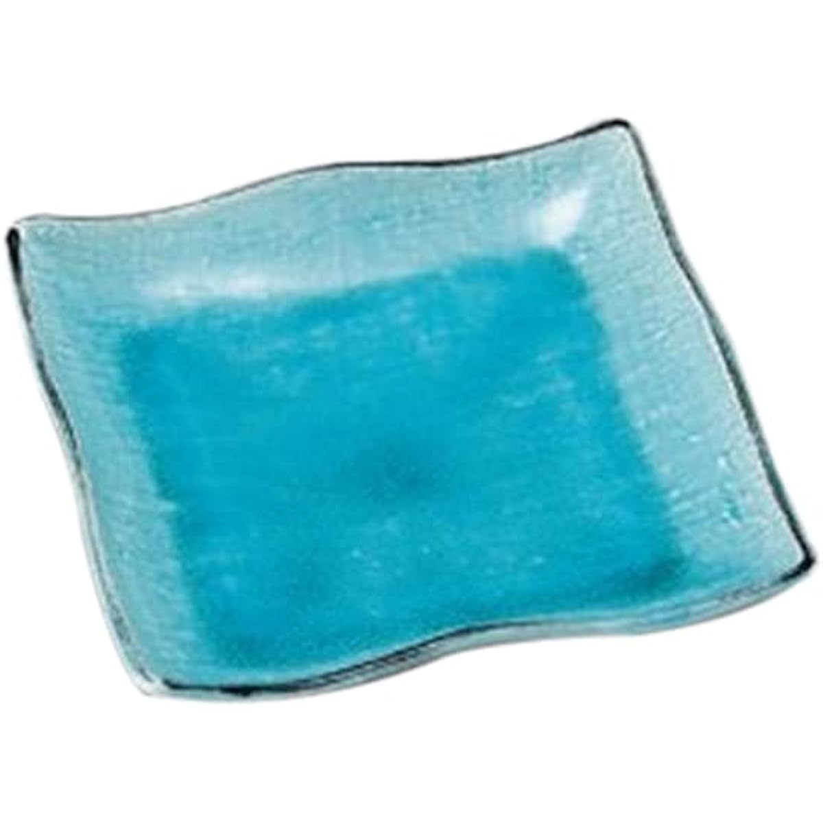 Set of 10 square medium plates, sky blue square plates (large) [24 x 24cm] [Restaurant, inn, Japanese tableware, restaurant, commercial use, tableware]