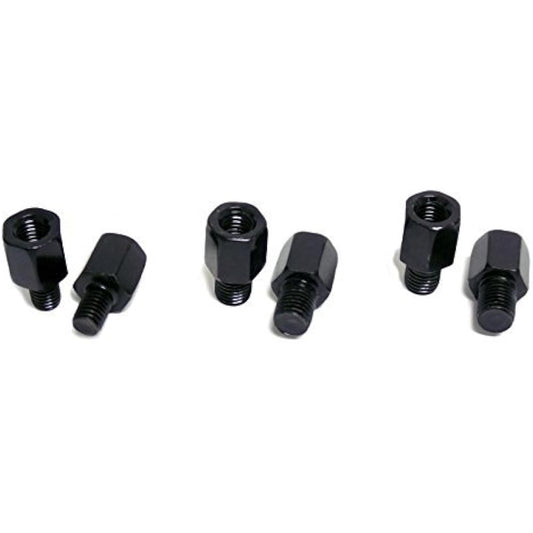 MMG 8mm RH/RH Thread Mirror Adapter Conversion Kit - 8mm - 10mm - RH/RH to RH/LH Black