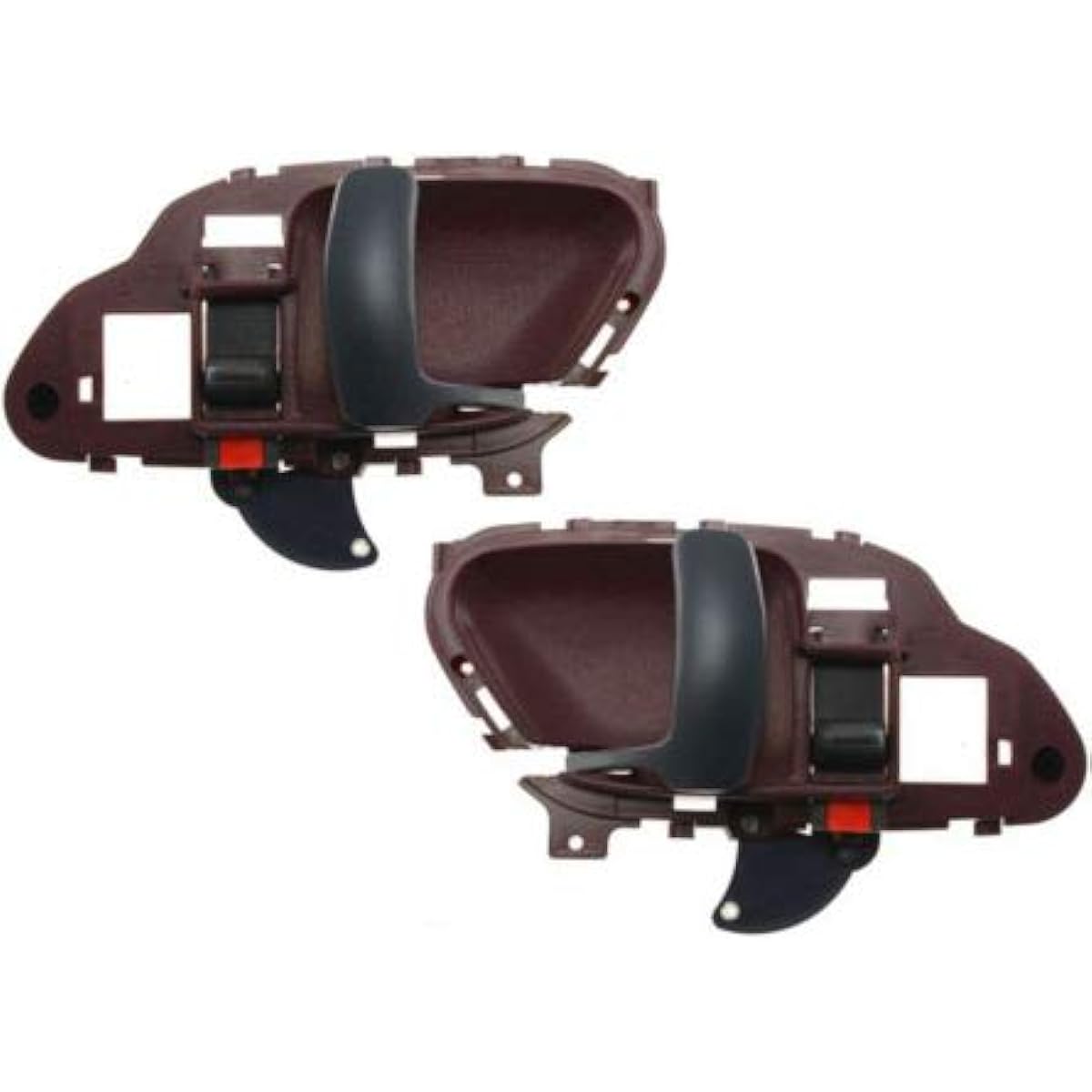 EVAN FISCHER interior door handle set 1995-1999 CHEVROLET C1500 K1500 1995-1999 GMC C1500 Door lock button red bezel black lever Front or rear