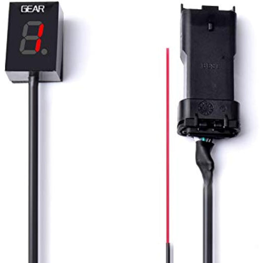 Ducati Monster 696 795 796 ABS/NON ABS All Years 796 Corse Stripe ABS/Non ABS ll Years Motorcycle Gear Indicator LED 1-6 Level Display Shift Light Bike Meter (Red, Gear Indicator)