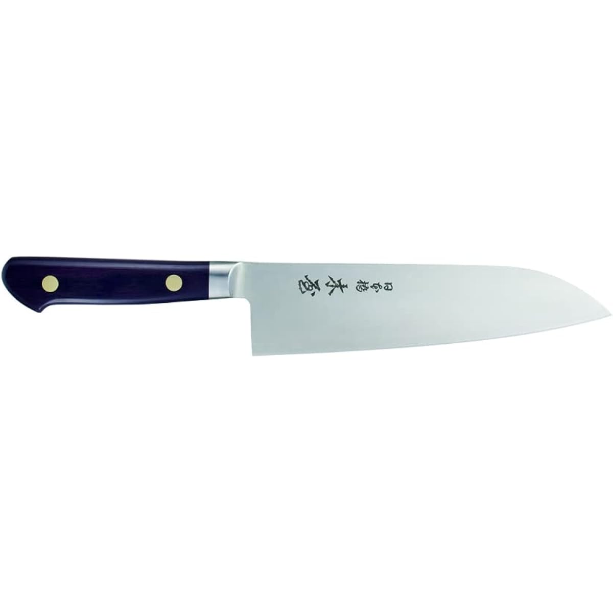 Kiya No.6 Santoku knife (sickle type) 180mm steel