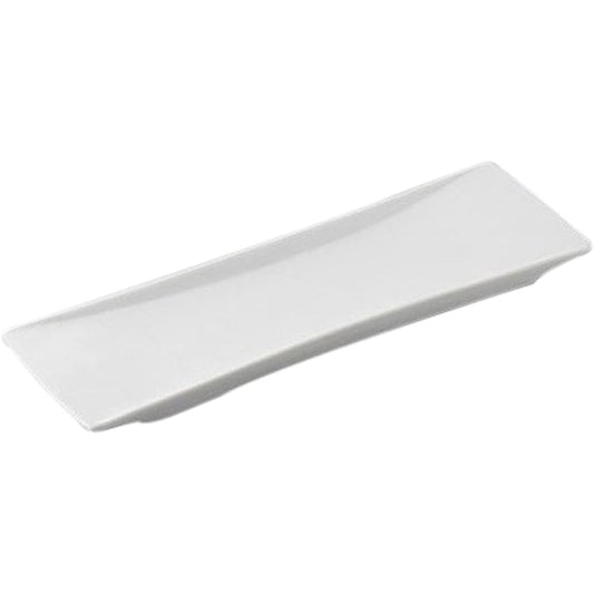 Set of 10 Ayu/Sanma Plate White Matte Sanma Plate [31 x 10 x 1.7cm] [Restaurant, Inn, Japanese Tableware, Restaurant, Commercial Use, Tableware]