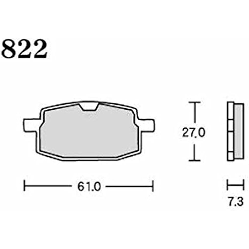 RK Brake Pad FINE ALLOY YAMAHA: Axis 50 (Front) etc. Motorcycle Motorcycle 2 Wheel 822FA55