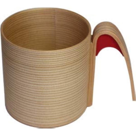 Natural Akita Cedar Magewappa Mug (Red) Akita Kogeisha