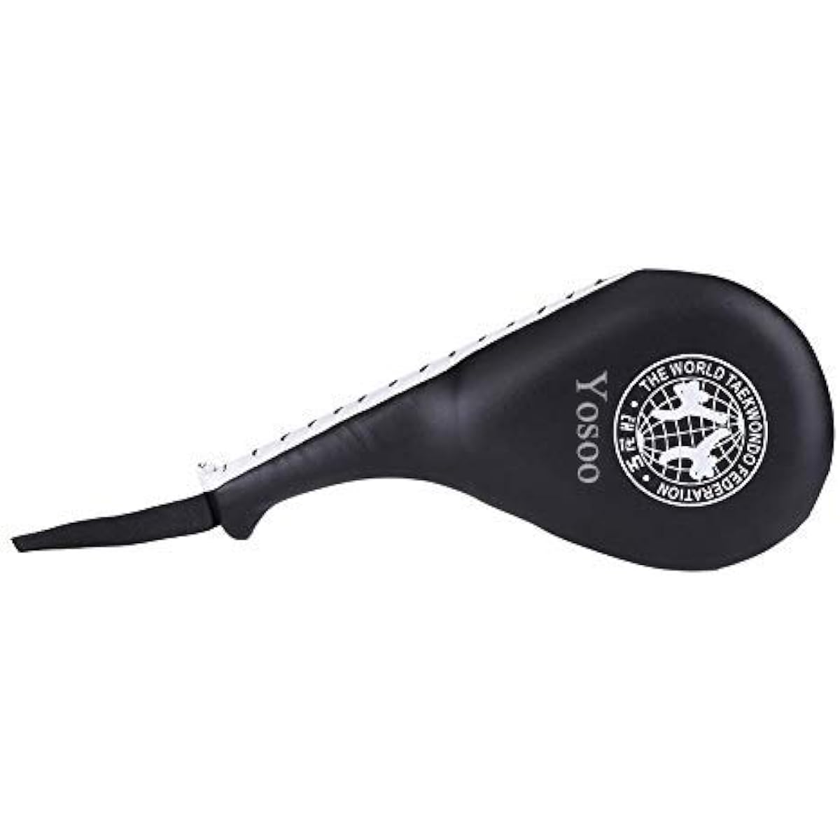 Double Hand Mitts, Boxing Mitts, Punching Mitts, Kickboxing, Karate, Taekwondo, Muay Thai, Martial Arts, Martial Arts Training, Practice, Release Stress, Pleasant Sound of Clean Hits, Lightweight, Left and Right Set, For Both Hands (Black - 1 Piece)