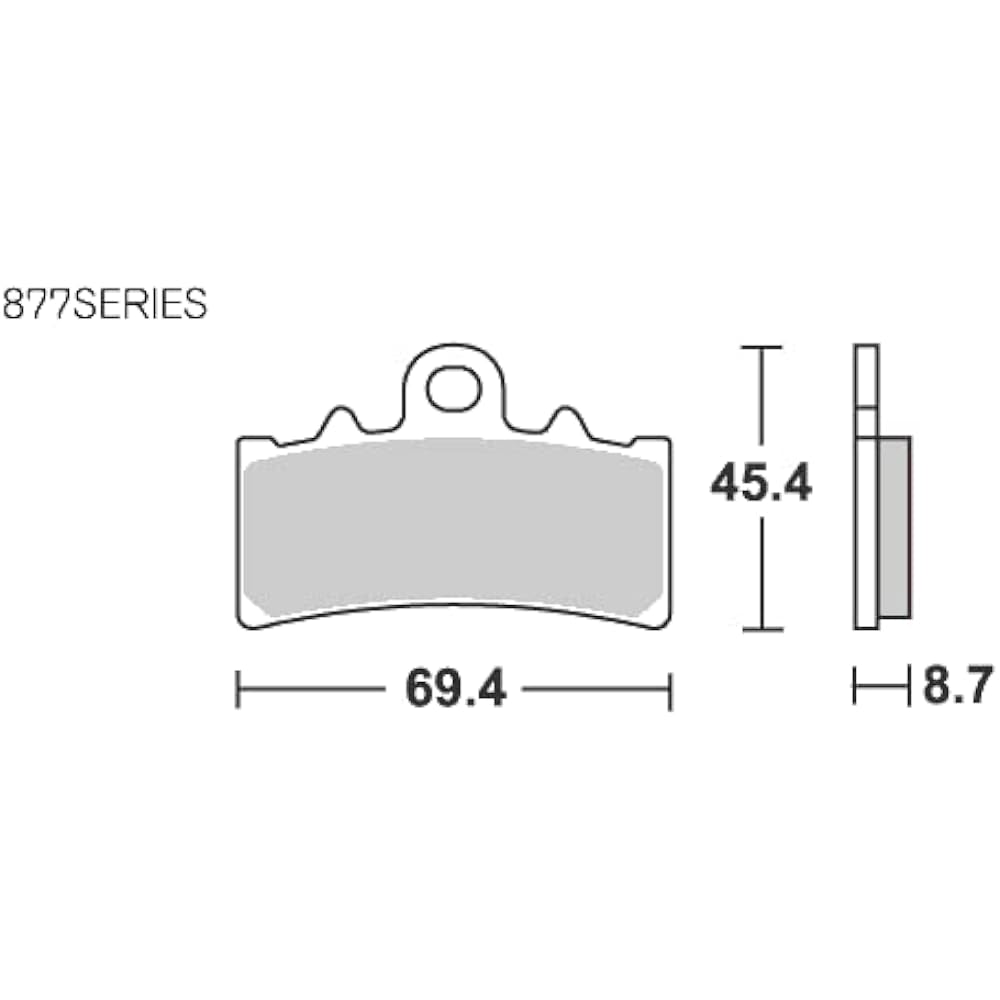 KITACO SBS Brake Pad 877RST Racing Sinter G310R VITPILEN401 DUKE etc. 777-0877098