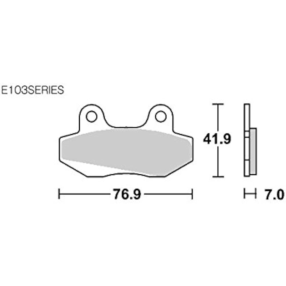 KITACO SBS Brake Pad E103 Ceramic NSR50 MBX50 CBX125 REBEL250 etc. 777-0103000