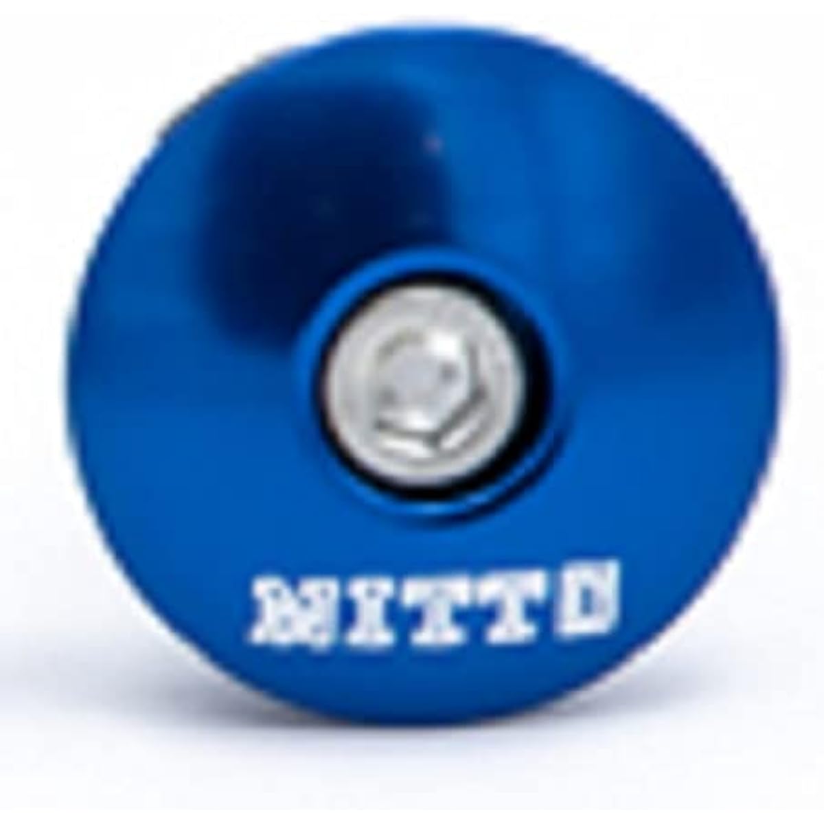 NITTO Top Cap (1-1/8) with Bolt & Star Fangle Nut Blue