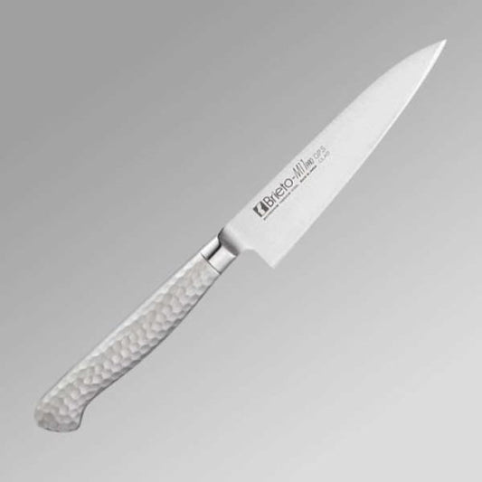 Kataoka Manufacturing Petty Knife Silver 120mm Made in Japan Brieto-M11pro D.P.S CLAD Molybdenum Vanadium Steel Interrupt M1108-D.P.S