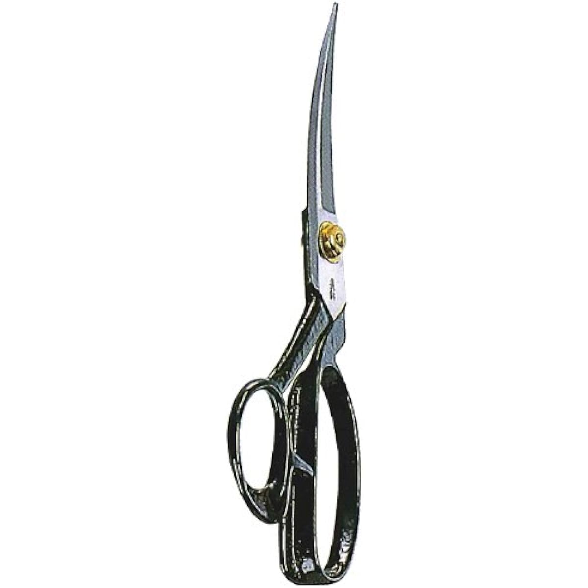 Misuzu Curved Blade Scissors for Rubber Cutting 220mm Black