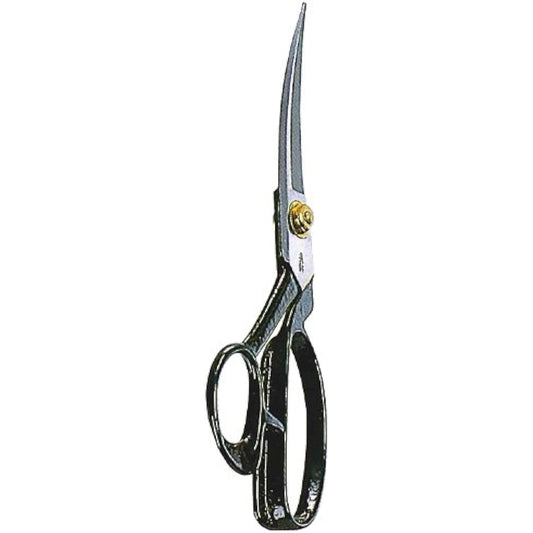 Misuzu Curved Blade Scissors for Rubber Cutting 220mm Black