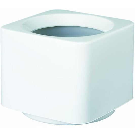 Yamato Plastic Floor Pot Cover, Square Shape for Size 10 Pots, 460 x 460 x H460, White