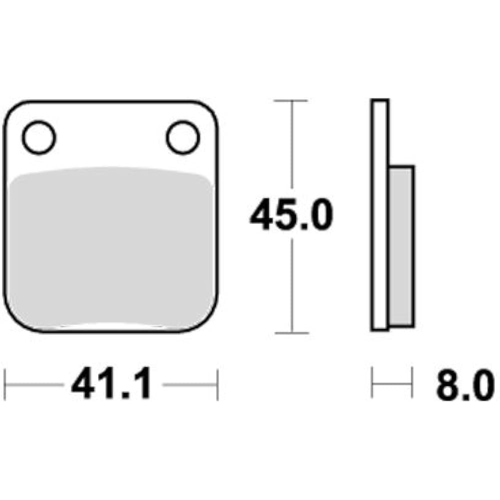 KITACO SBS Brake Pad 536SI Sinter Metal CRM50 CRM80 Jebel Eliminator 125 Dayrim D Tracker 125 777-0536070