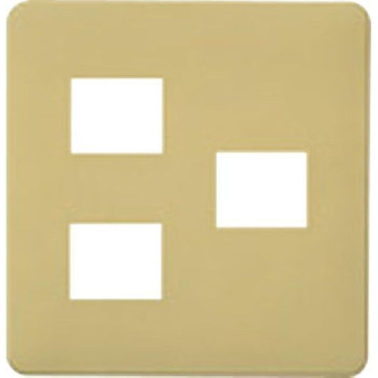Panasonic Full Color Modern Plate for 3 Pieces, 2 Pieces + 1 Piece Standard Plate, Milky White WN6073W, 5 Pieces
